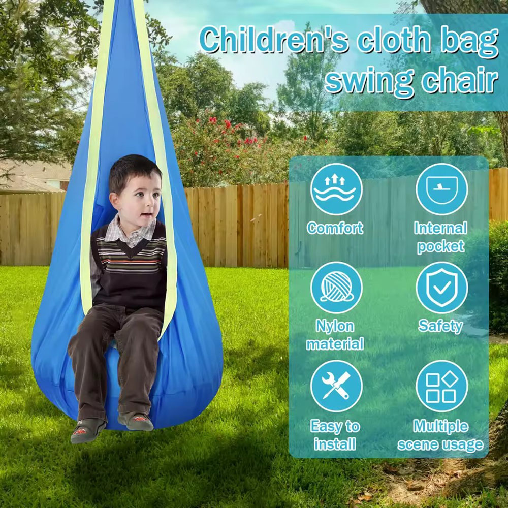 Kids Pod Swing Seat Nylon Hang - Kids Outdoor Swing And Slide 评论和价格
