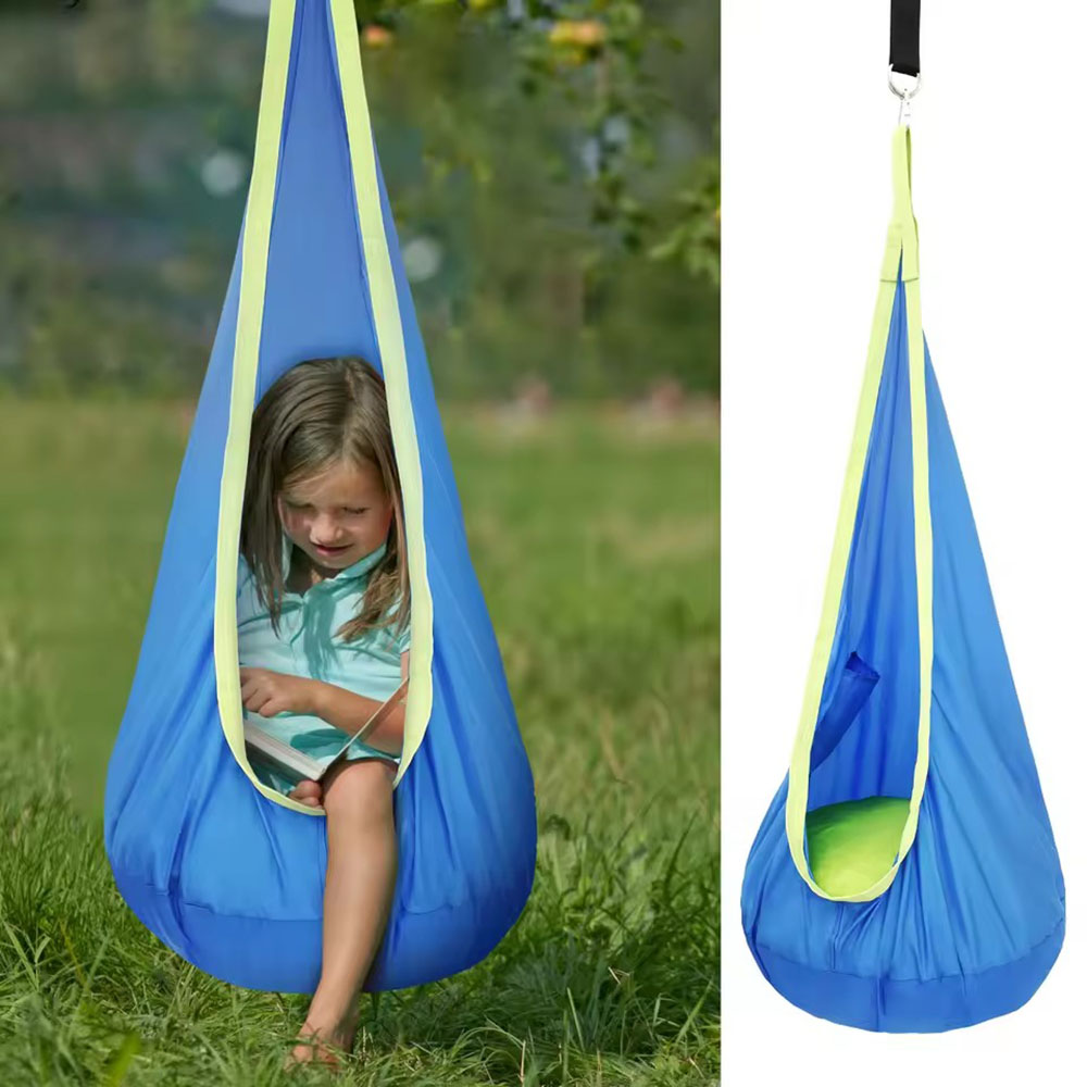 Kids Pod Swing Seat Nylon Hang - Kids Outdoor Swing And Slide 评论和价格