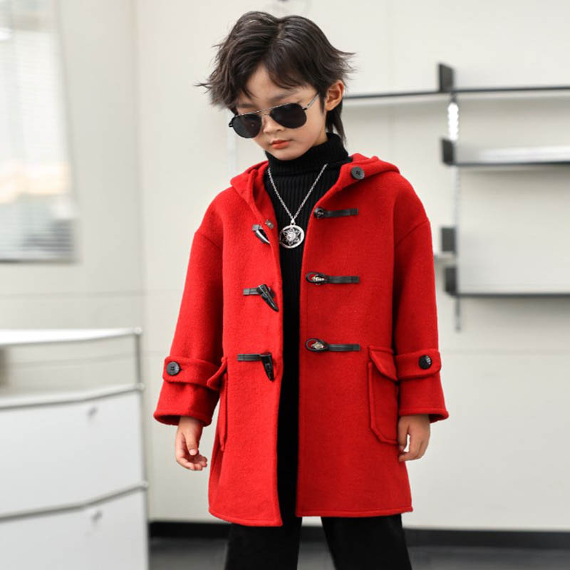 Children Winter Red Green Wool - Kids Outdoor Jacket 评论和价格
