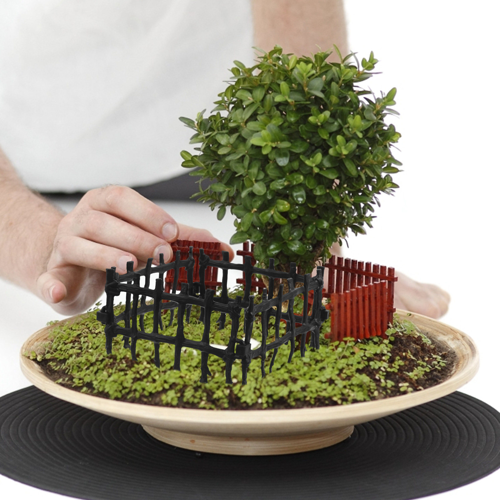 100Pcs Black Miniature Fence P - Kids Outdoor Doll House 评论和价格