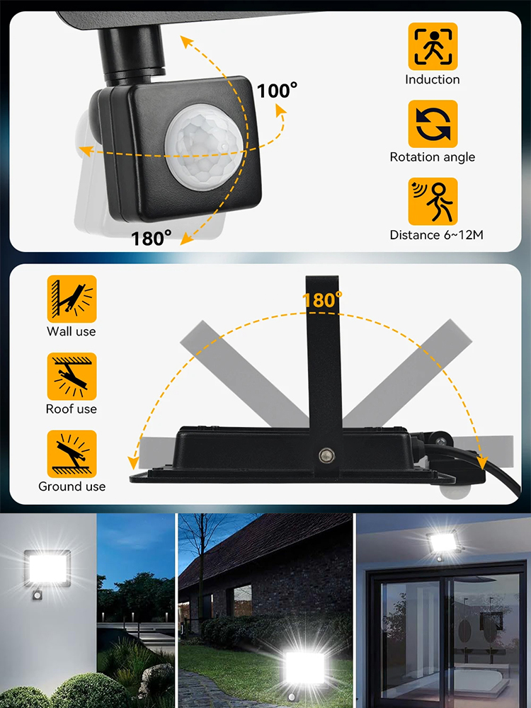 LED Floodlight PIR Motion Sens - Balance Beam Outdoor 评论和价格