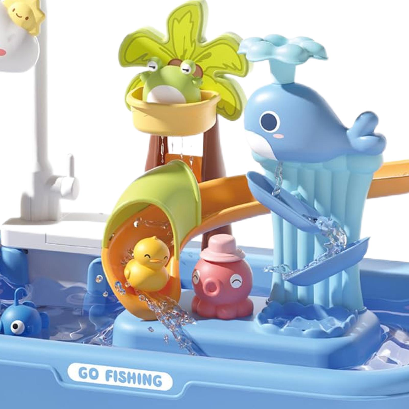 Toddler Water Table Kitchen Pl - Kids Outdoor Sensory Table 评论和价格