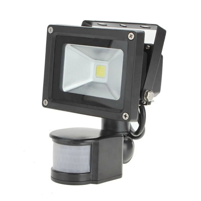 10W PIR LED Floodlight 12V Cur - Balance Beam Outdoor 评论和价格