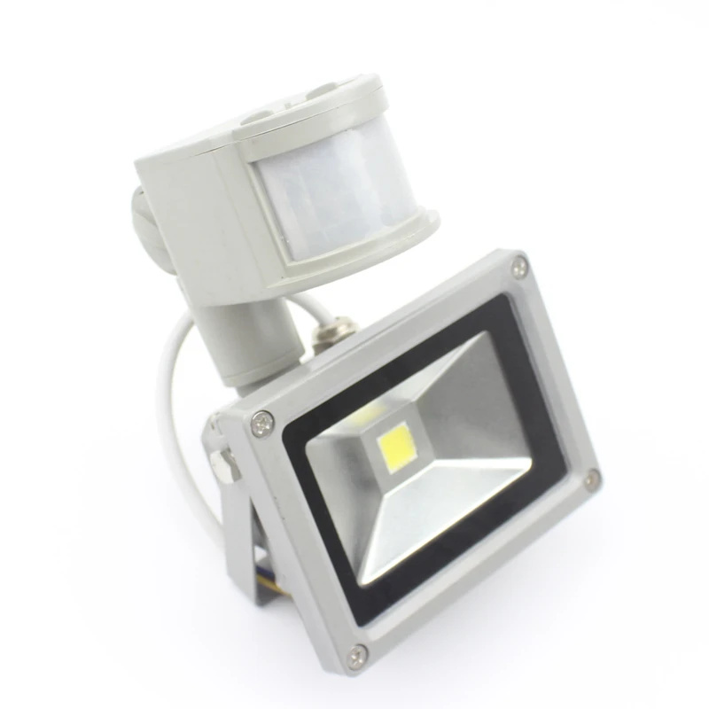 10W PIR LED Floodlight 12V Cur - Balance Beam Outdoor 评论和价格