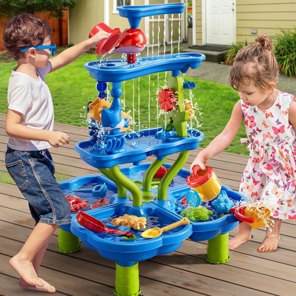 Water Table For Kids 3 4 5 6 7 - Kids Outdoor Sensory Table 评论和价格