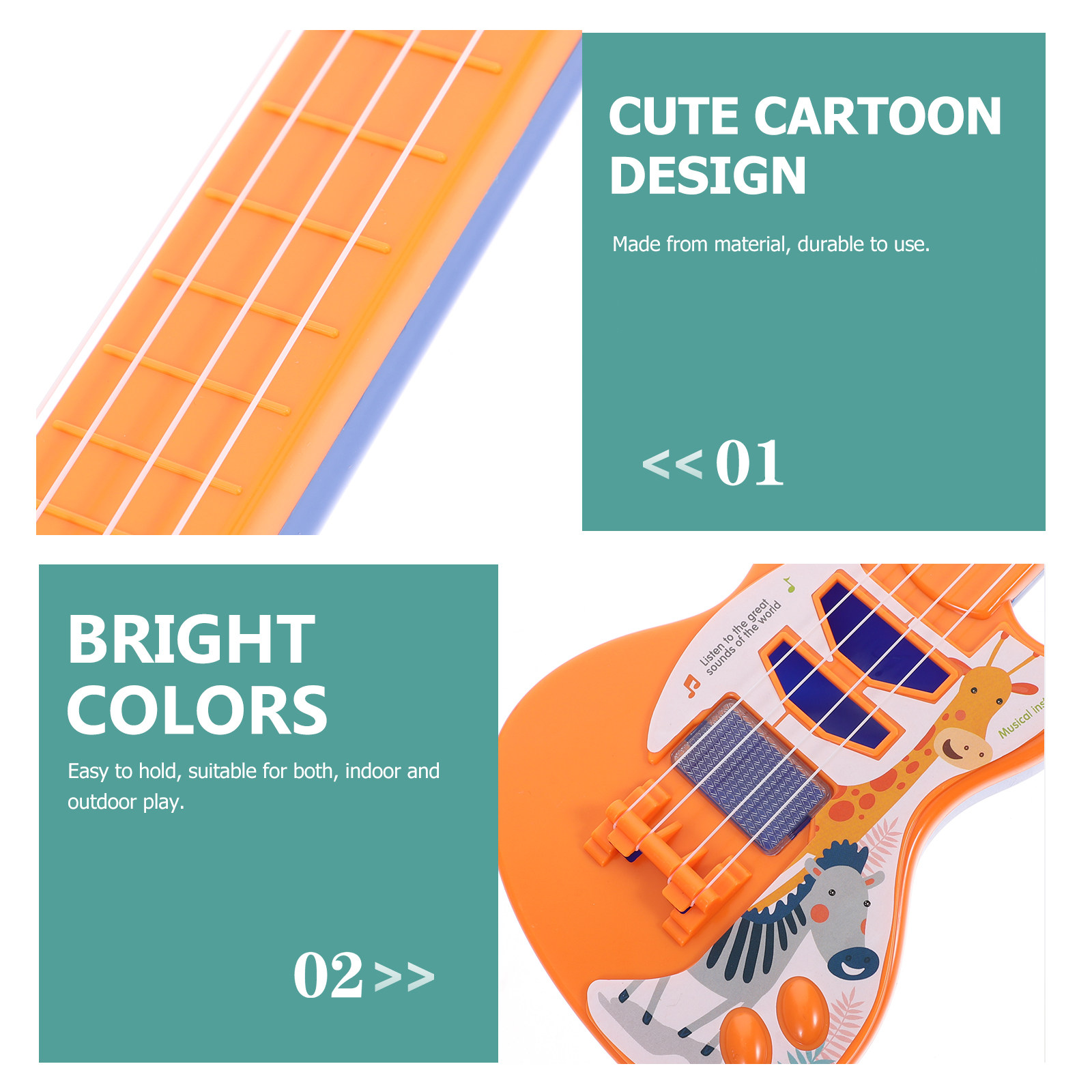 1Pcs Kids Toy Guitar Kid Music - Kids Outdoor Music 评论和价格