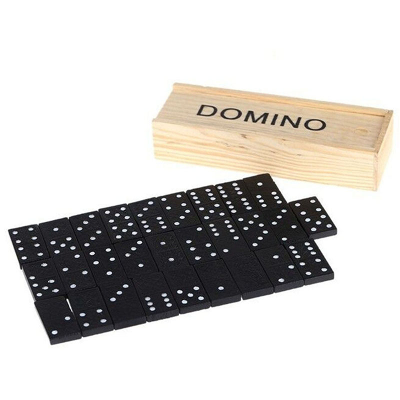 28pcs/Set Wooden Domino Board  - Kids Outdoor Bench Table 评论和价格