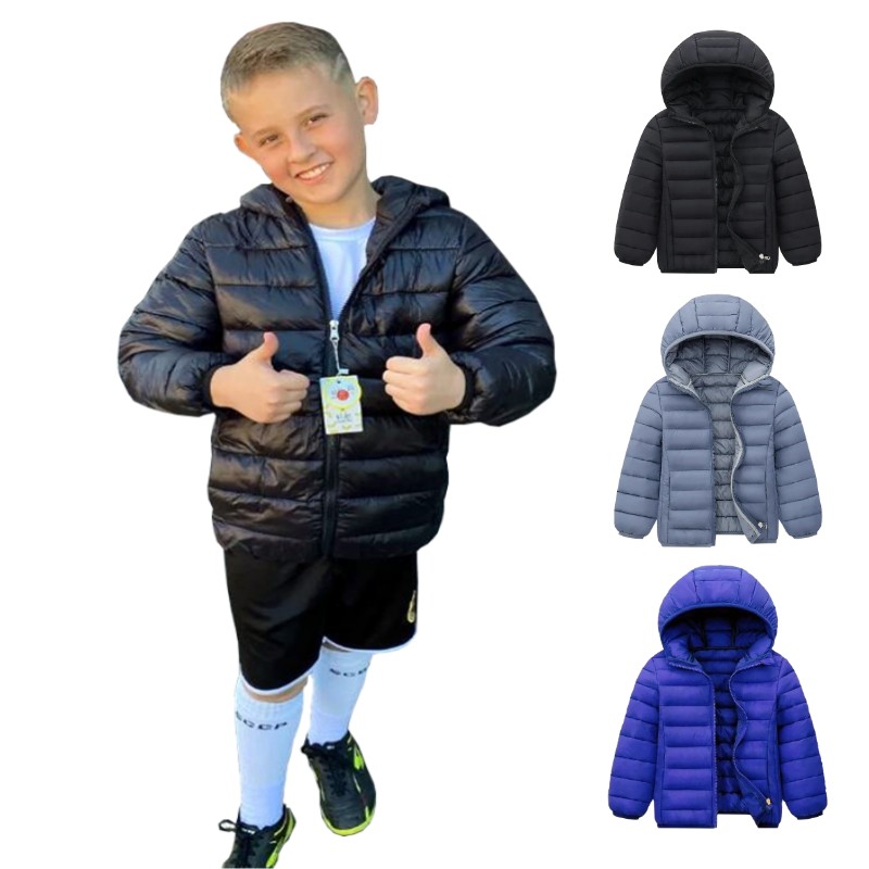 Hooded Lightweight Down Jacket - Kids Outdoor Jacket 评论和价格