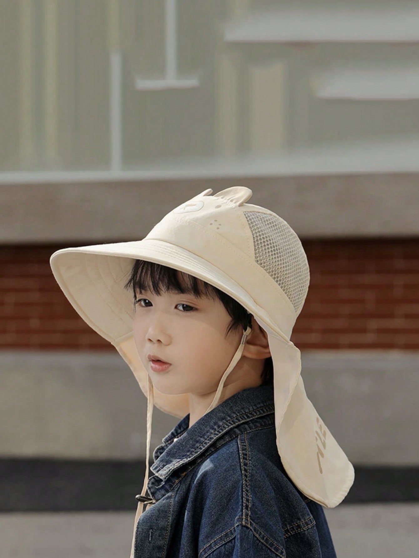 1pcs Kids Cartoon Bear Bucket  - Kids Outdoor Hat 评论和价格