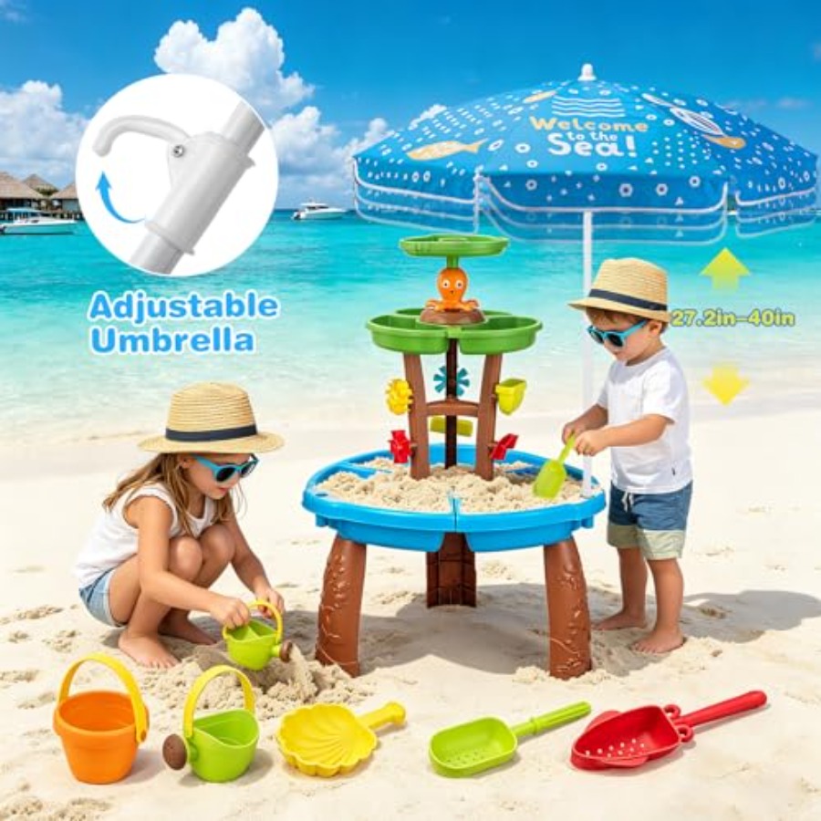 Outdoor water table for kids a - Kids Outdoor Sensory Table 评论和价格