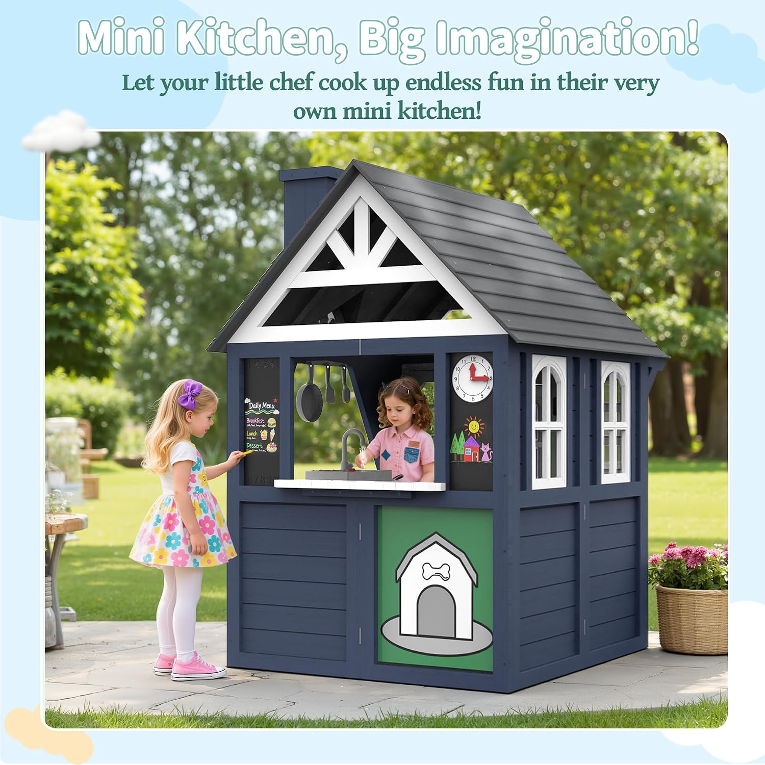 Outdoor Kids Playhouse, Modern - Kids Outdoor Sink 评论和价格