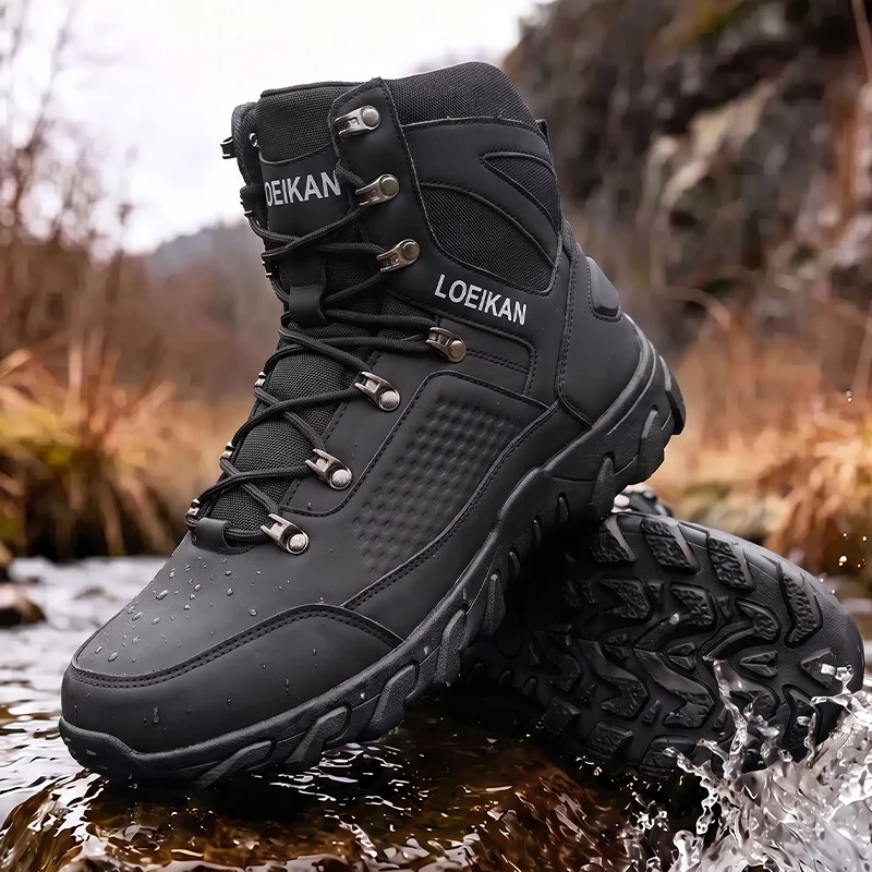 Men High‑cut Tactical Boots PU - Kids Outdoor Boots 评论和价格