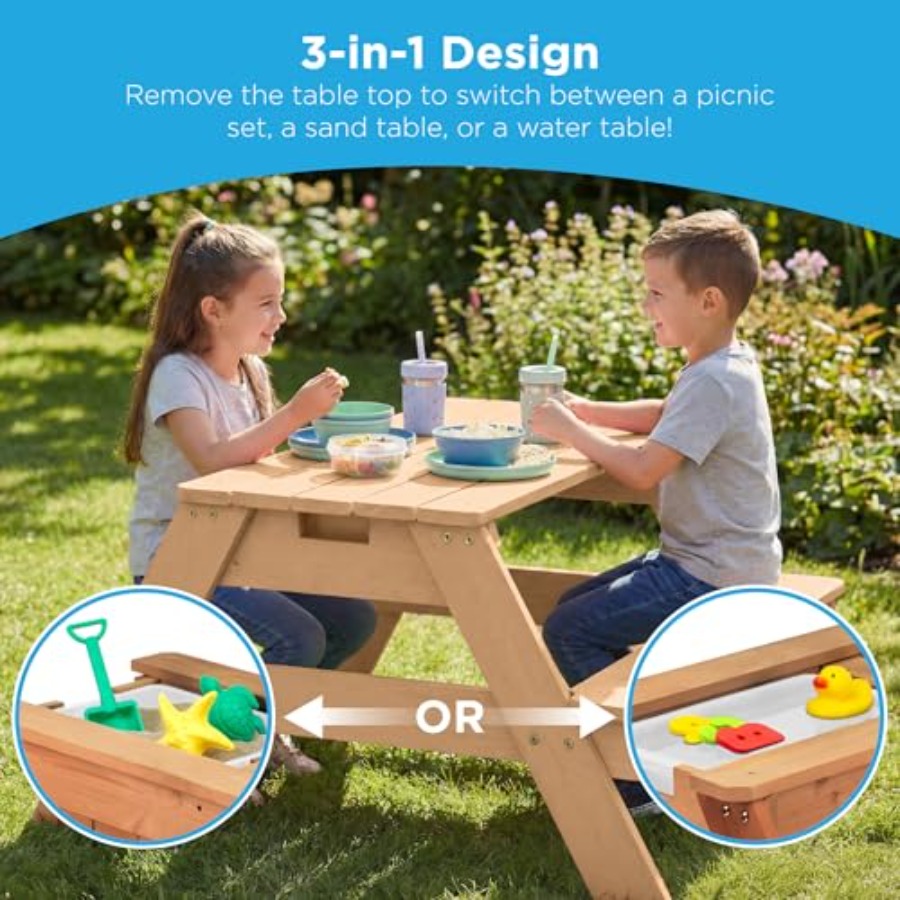 Outdoor kids picnic table with - Kids Outdoor Table With Umbrella 评论和价格