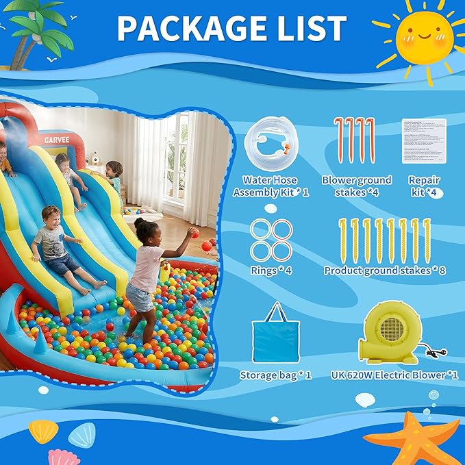 All-Season 8-in-1 Inflatable W - Kids Outdoor Water 评论和价格