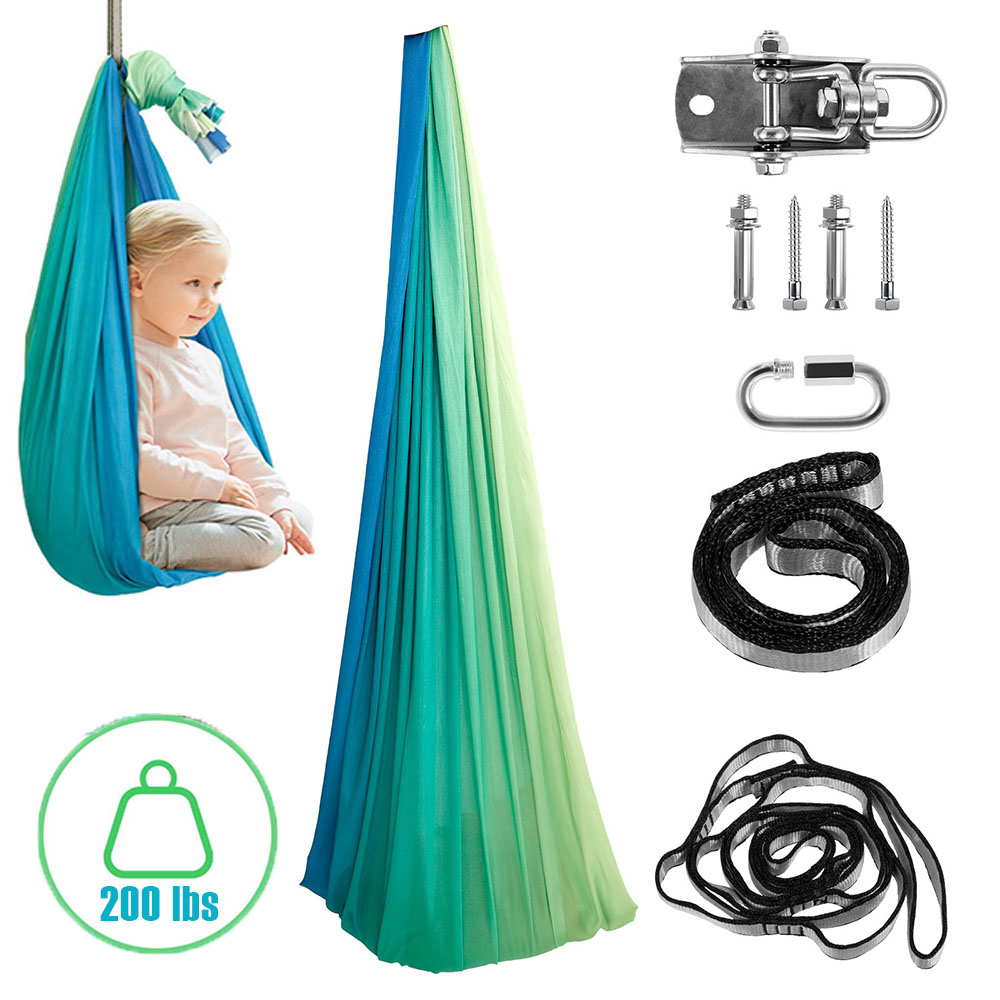 Kids Sensory Swings Double Lay - Kids Outdoor Swing And Slide 评论和价格