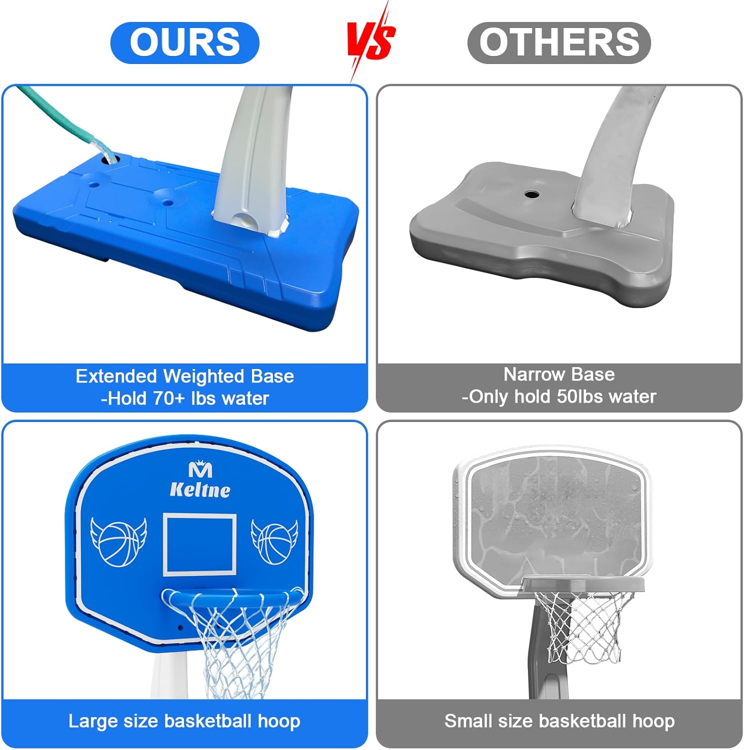 Large Swimming Pool Basketball - Kids Outdoor Water 评论和价格
