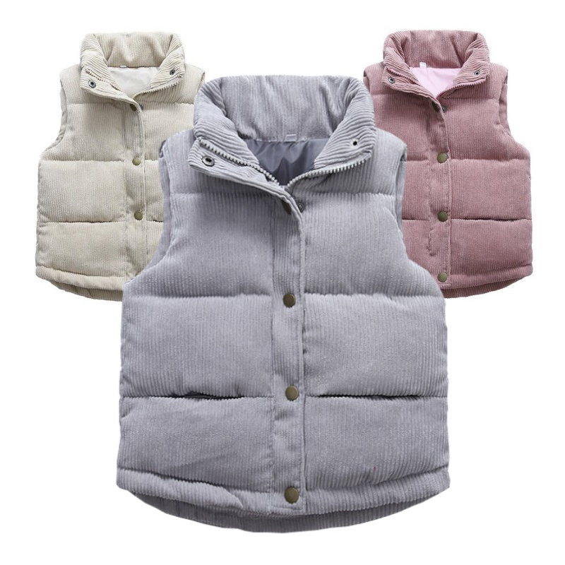 Kids Boys Girls Corduroy Vests - Kids Outdoor Jacket 评论和价格