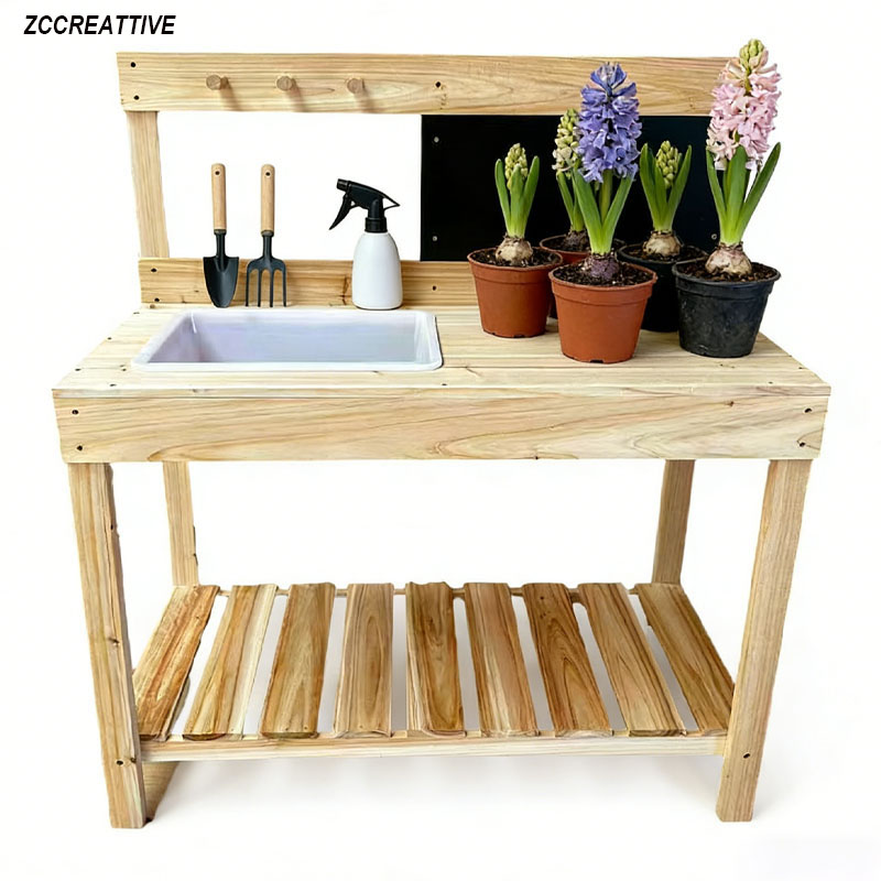 ZCCREATTIVE Children Wooden Po - Kids Outdoor Bench Table 评论和价格
