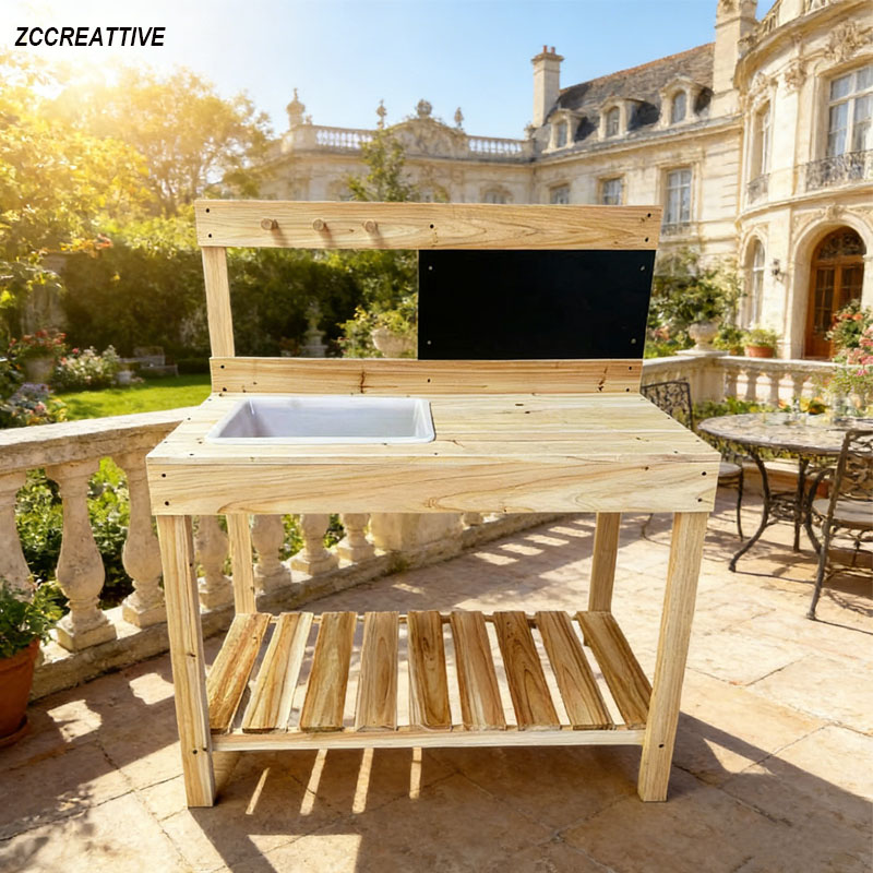 ZCCREATTIVE Children Wooden Po - Kids Outdoor Bench Table 评论和价格