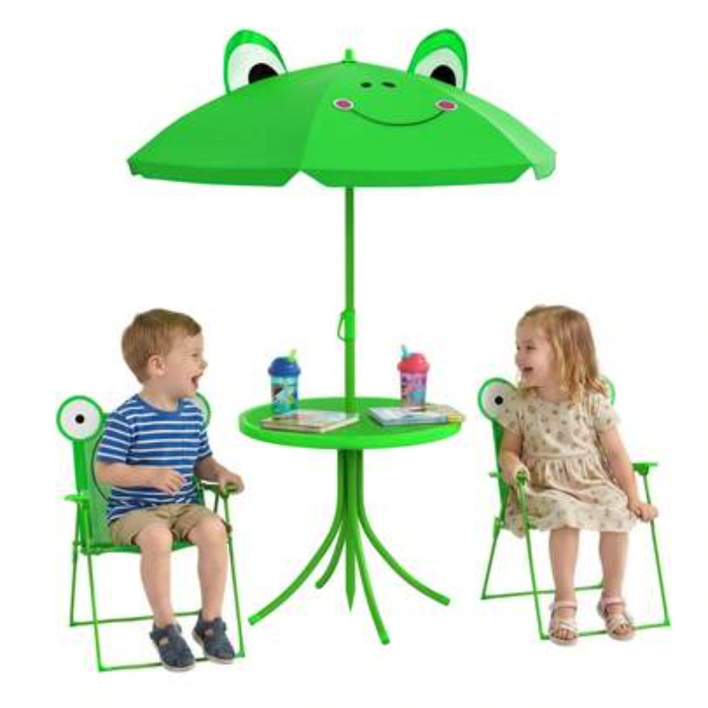 Kids Table and Chair Set Outdo - Kids Outdoor Table With Umbrella 评论和价格