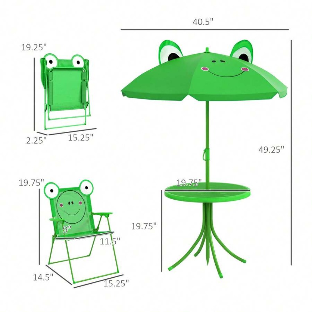 Kids Table and Chair Set Outdo - Kids Outdoor Table With Umbrella 评论和价格