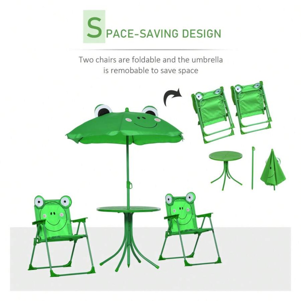 Kids Table and Chair Set Outdo - Kids Outdoor Table With Umbrella 评论和价格