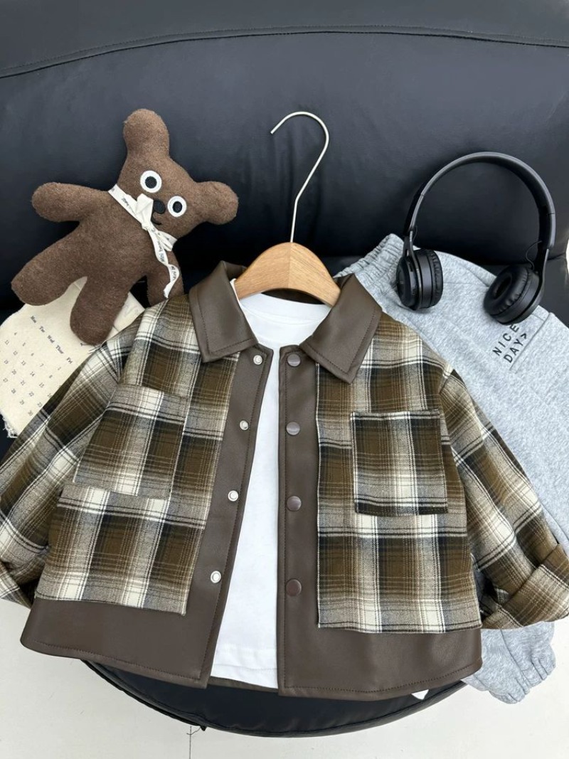Children's Plaid Jacket Boys S - Kids Outdoor Jacket 评论和价格