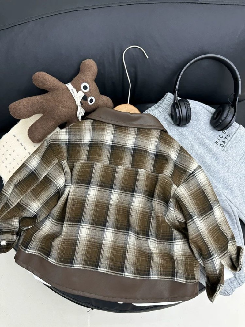 Children's Plaid Jacket Boys S - Kids Outdoor Jacket 评论和价格