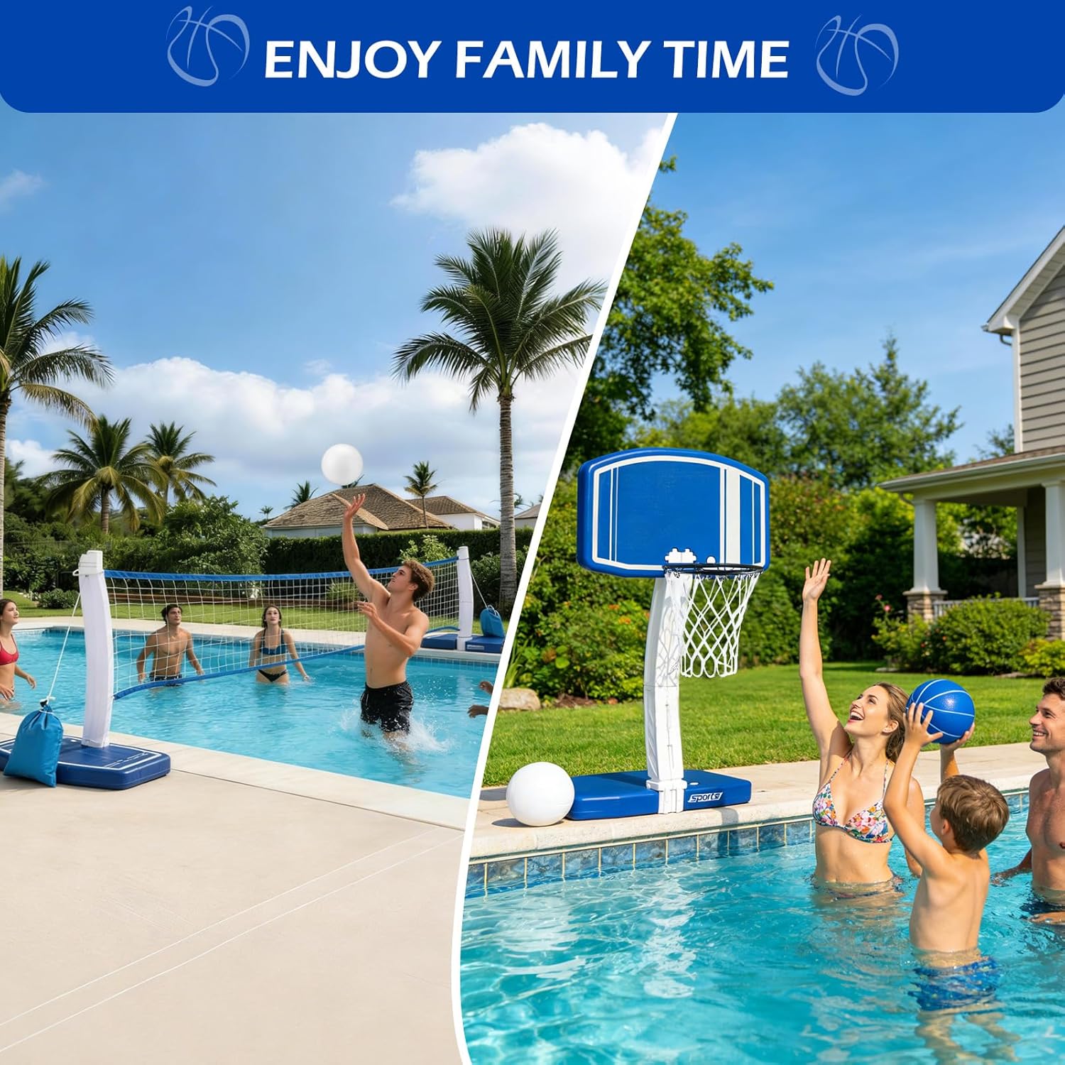 Above Ground Pool Basketball H - Kids Outdoor Fun 评论和价格