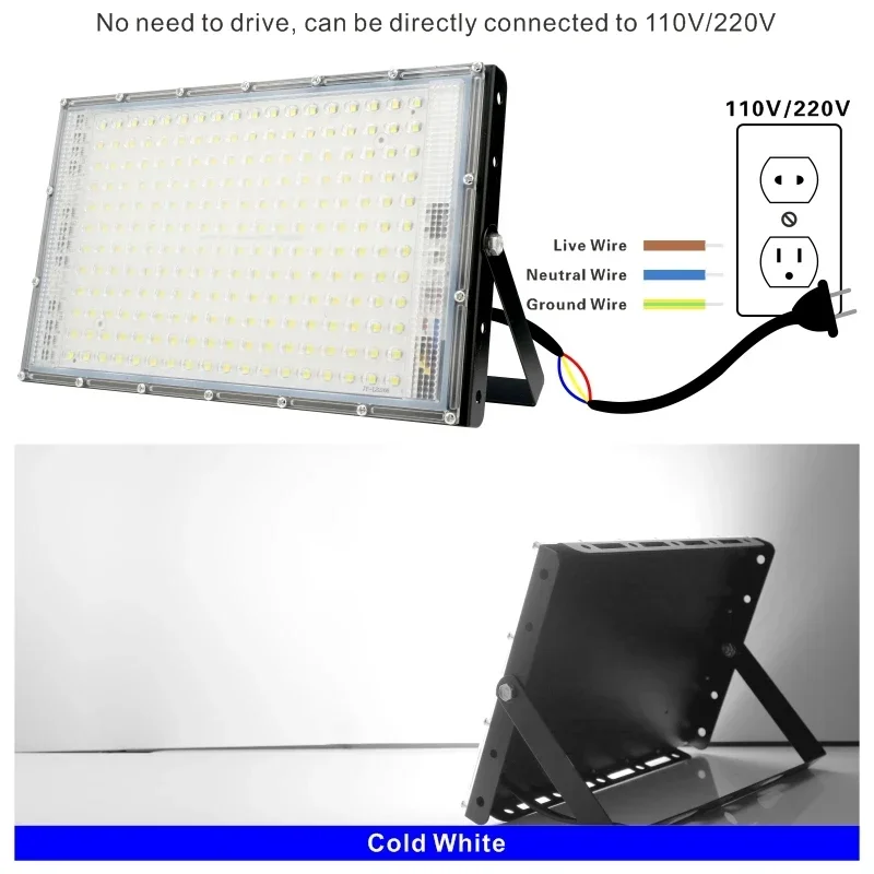 110V 220V Led Flood Light 50W  - Balance Beam Outdoor 评论和价格