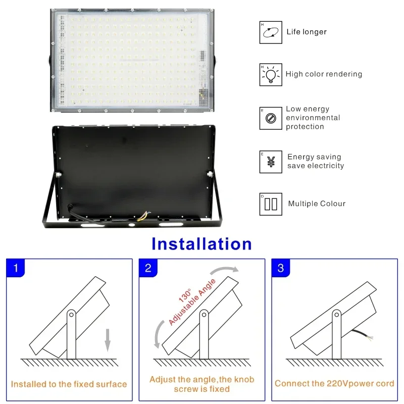 110V 220V Led Flood Light 50W  - Balance Beam Outdoor 评论和价格