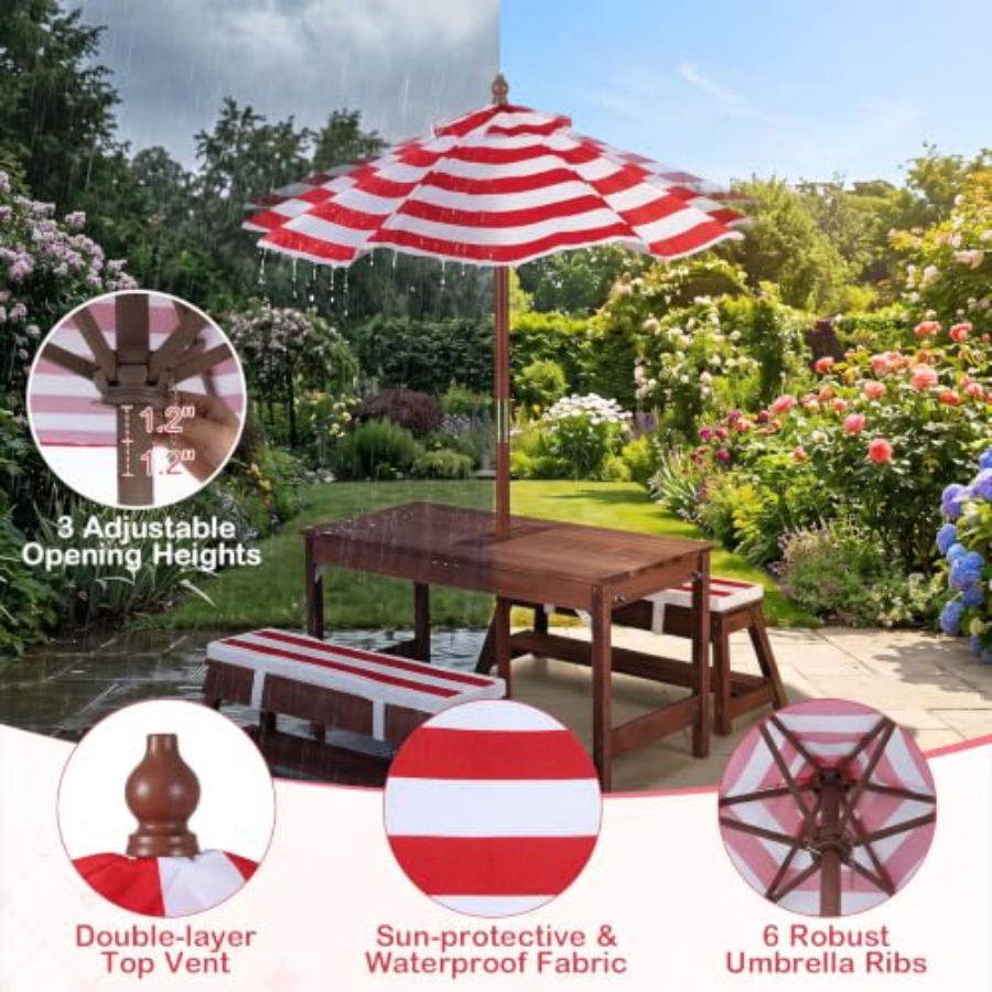Outdoor kids picnic table for  - Kids Outdoor Water 评论和价格