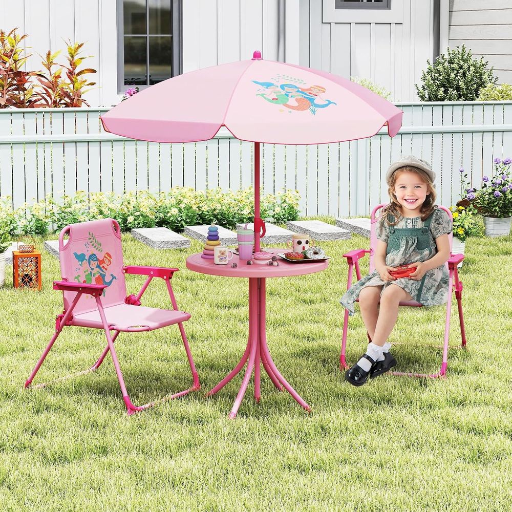 Kids Picnic Table, Kids Outdoo - Kids Outdoor Table With Umbrella 评论和价格