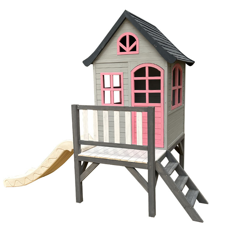 Kids log house, tree , outdoor - Kids Outdoor Doll House 评论和价格