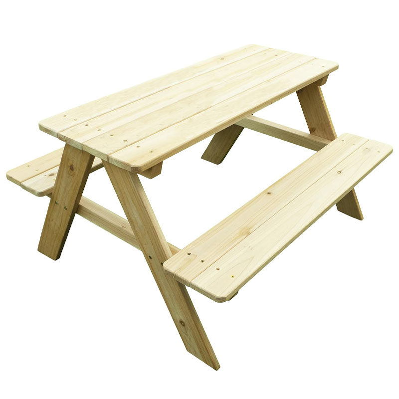 Outdoor Wooden Kids Picnic Tab - Kids Outdoor Bench Table 评论和价格
