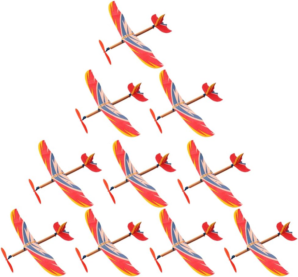 10PCS Airplane Model Rubber Ba - Kids Outdoor Fun 评论和价格
