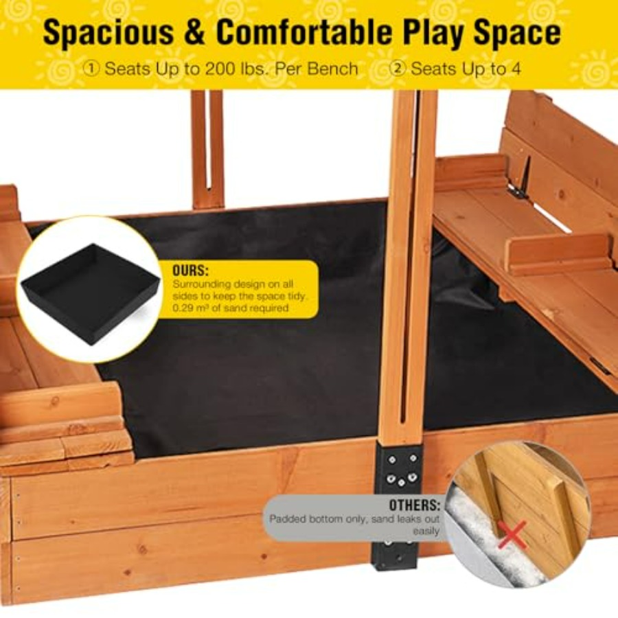 Outdoor sand table for kids ag - Kids Outdoor Bench Table 评论和价格