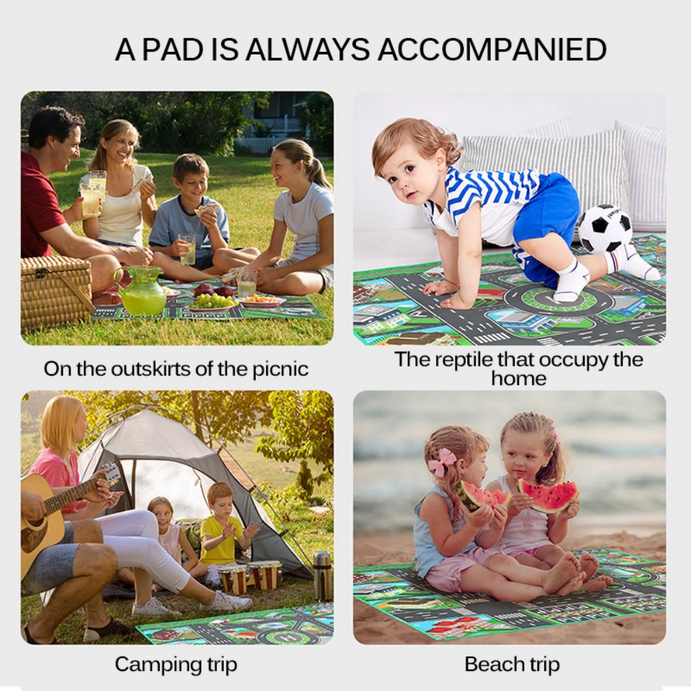 130*100CM Baby Play Mat City T - Kids Outdoor Music 评论和价格