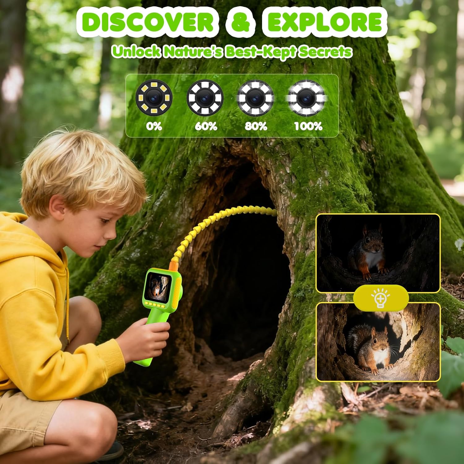 Endoscope for Kids, Borescope  - Kids Outdoor Nature Toys 评论和价格