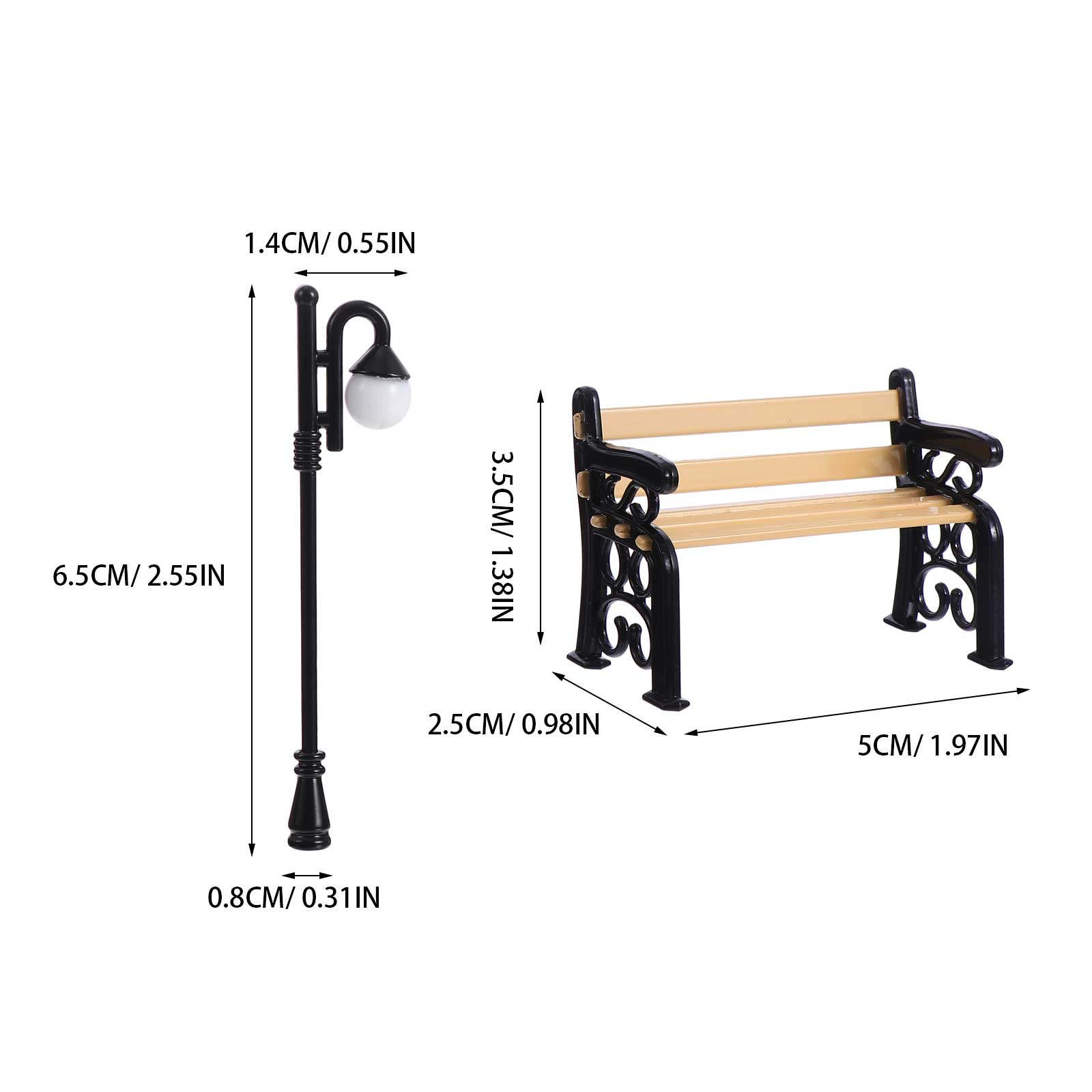 2Pcs Dollhouse Street Lights F - Kids Outdoor Doll House 评论和价格