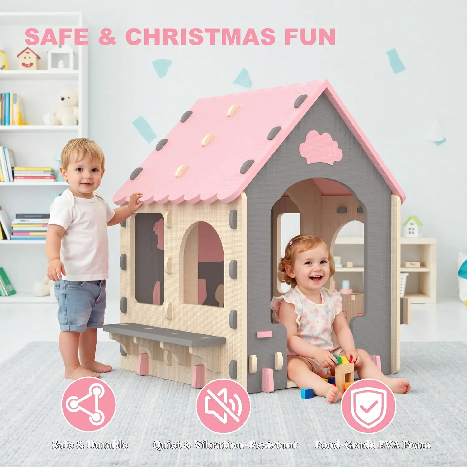 Kids Playhouse Kitchen Theme,  - Kids Outdoor House With Kitchen 评论和价格