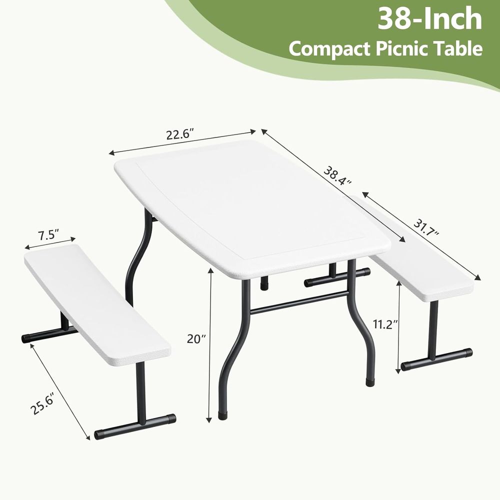 Kids Picnic Table with Benches - Kids Outdoor Bench Table 评论和价格