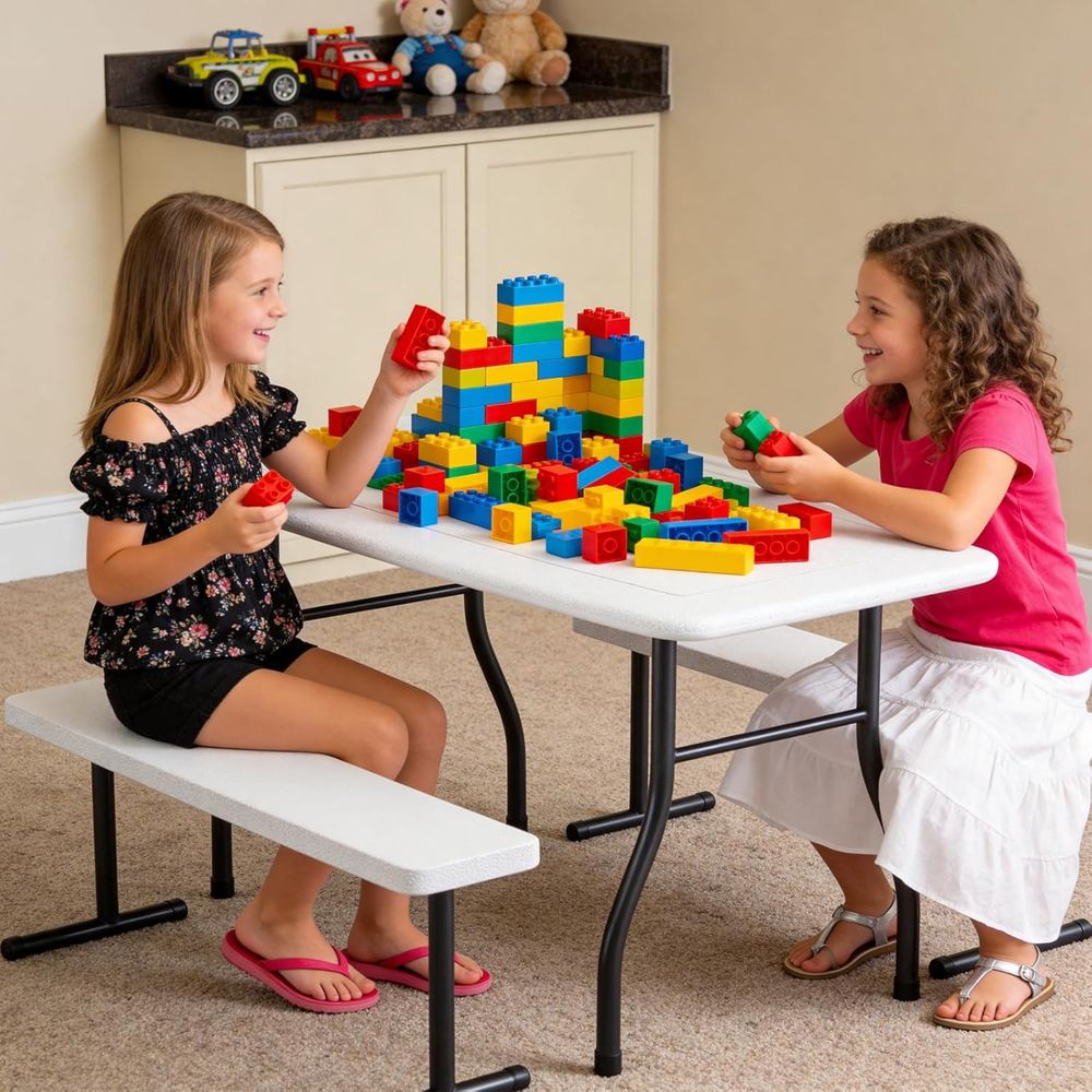 Kids Picnic Table with Benches - Kids Outdoor Bench Table 评论和价格