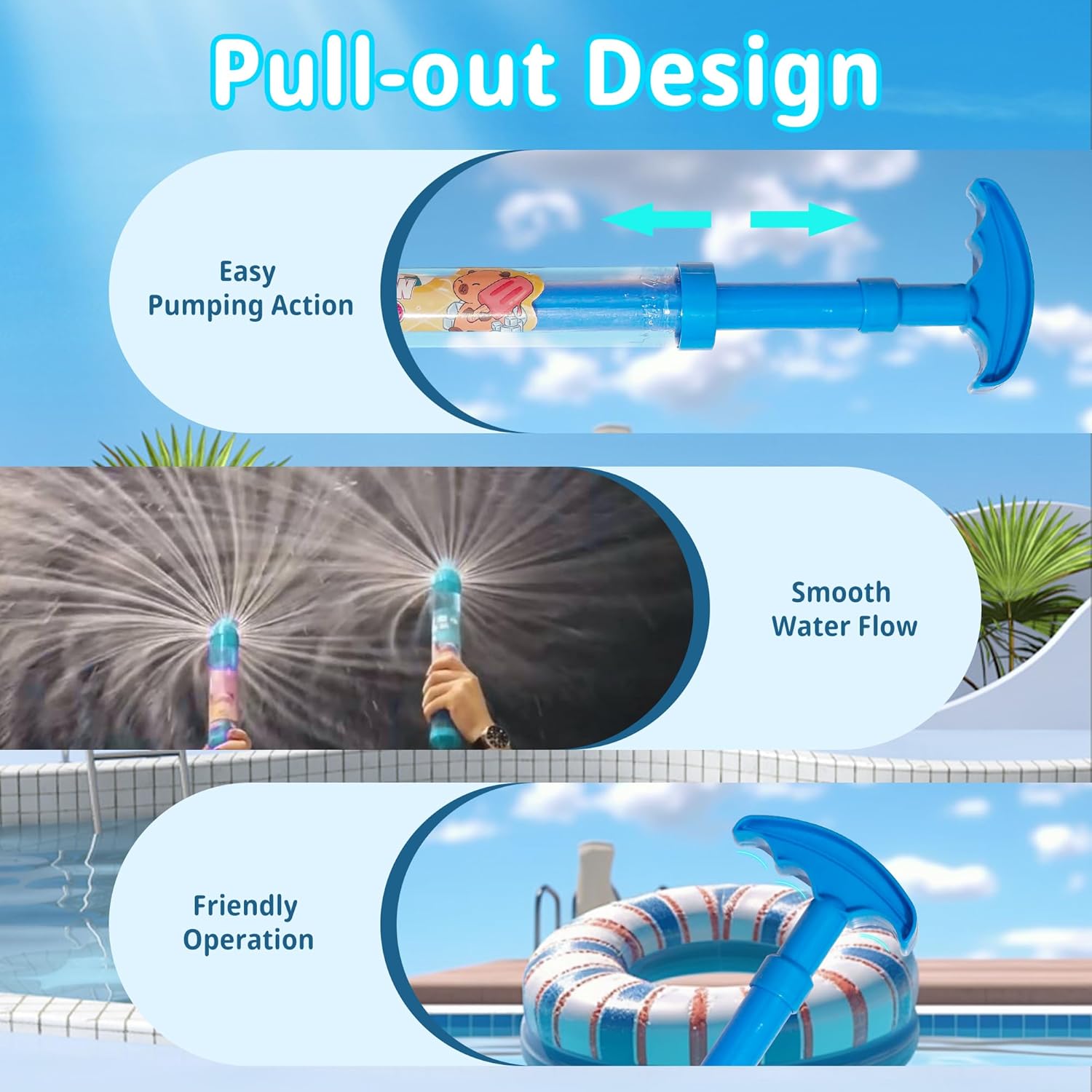 Pull Back Water Blaster Toy Sp - Kids Outdoor Nature Play 评论和价格