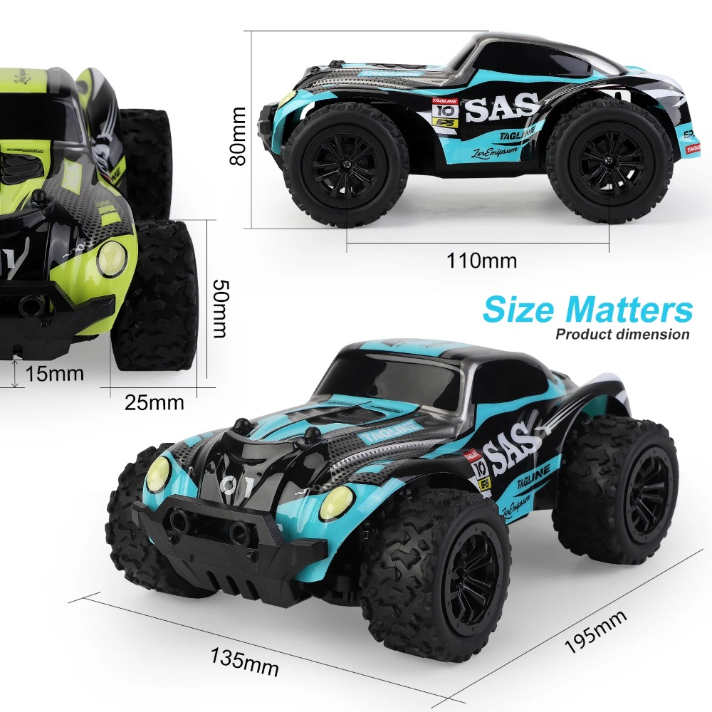 1:20 RC Pickup Monster Truck H - Kids Outdoor Dirt Toys 评论和价格