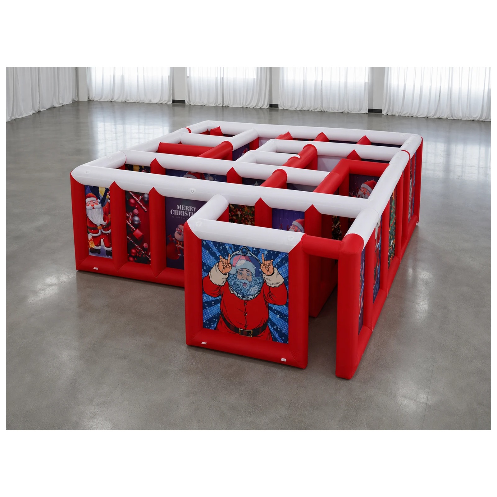 Large Red White Flat Roof Infl - Kids Outdoor Fun 评论和价格