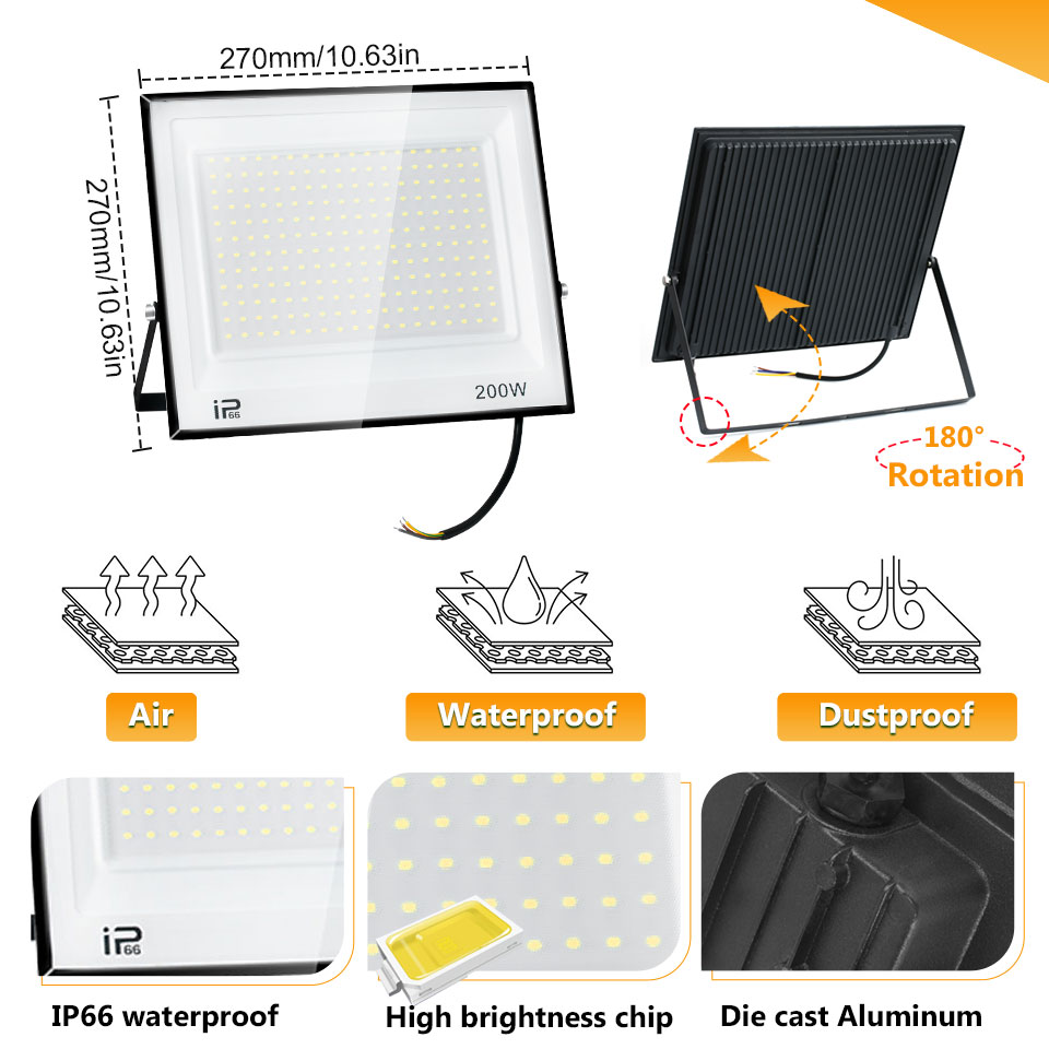 Led Flood Light IP66 Waterproo - Balance Beam Outdoor 评论和价格