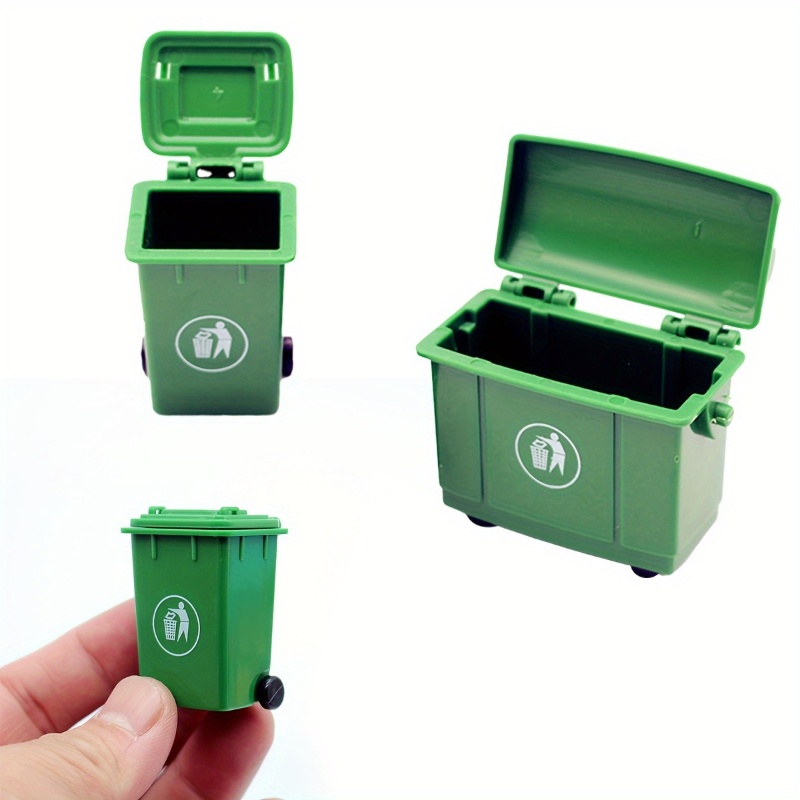 2 Pcs Simulation Curbside Tras - Kids Outdoor Doll House 评论和价格