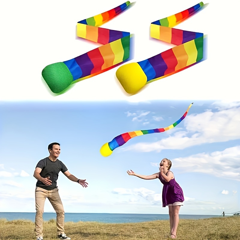 Rainbow Ribbon Throwing Ball K - Kids Outdoor Nature Play 评论和价格