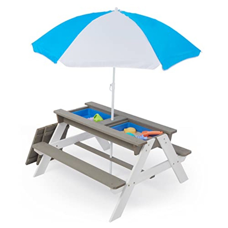Outdoor backyard patio picnic  - Kids Outdoor Table With Umbrella 评论和价格